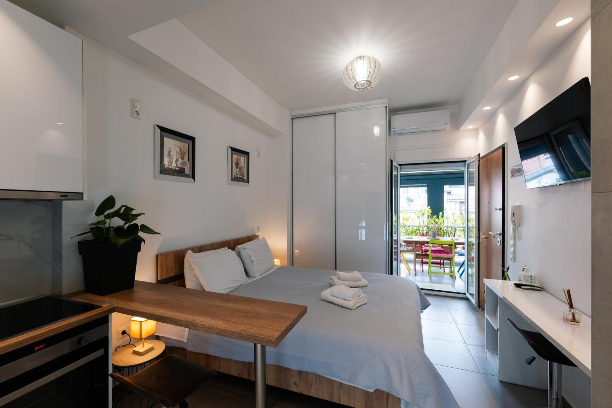 Modern Studio Apartment A Atina Dış mekan fotoğraf